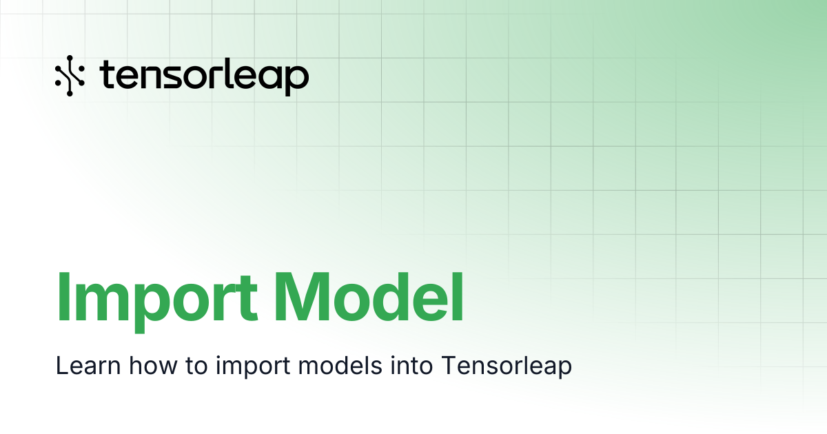 Import Model | Tensorleap Docs