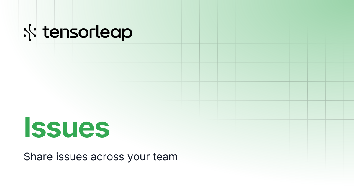 Issues tensorleap docs