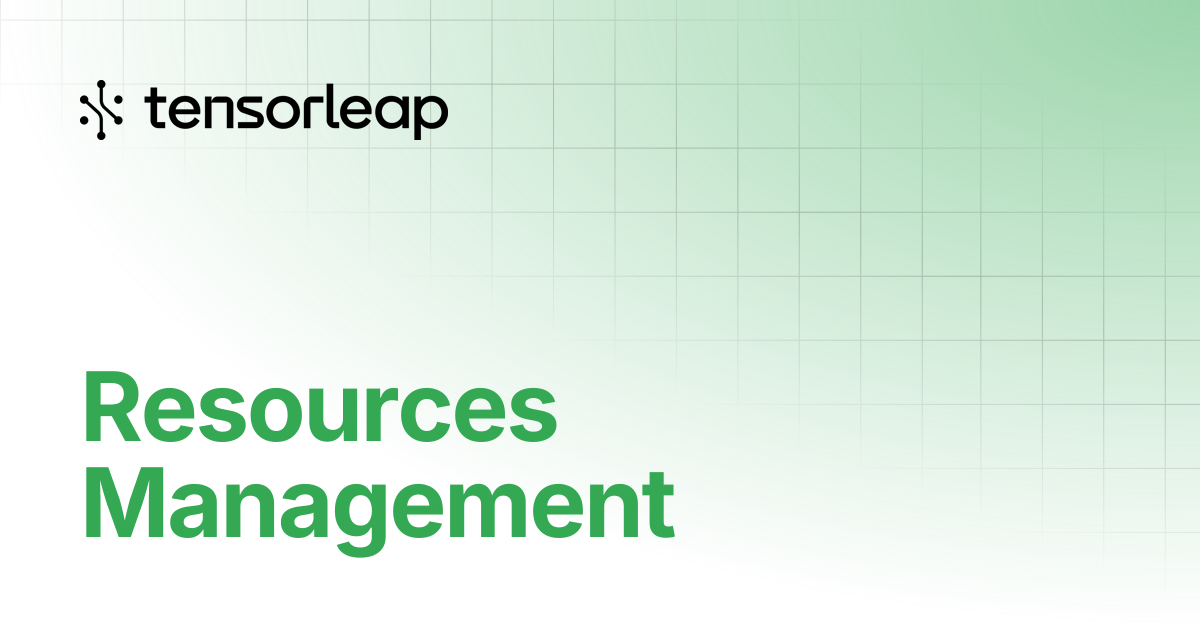 Resources Management | Tensorleap Docs