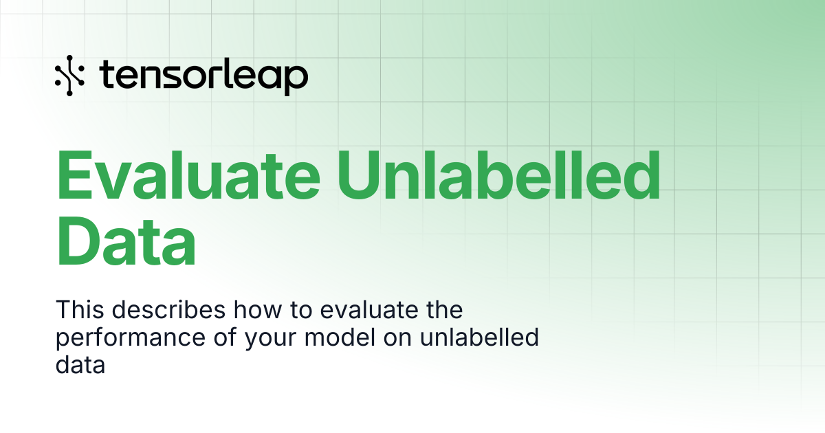 Evaluate Unlabelled Data | Tensorleap Docs