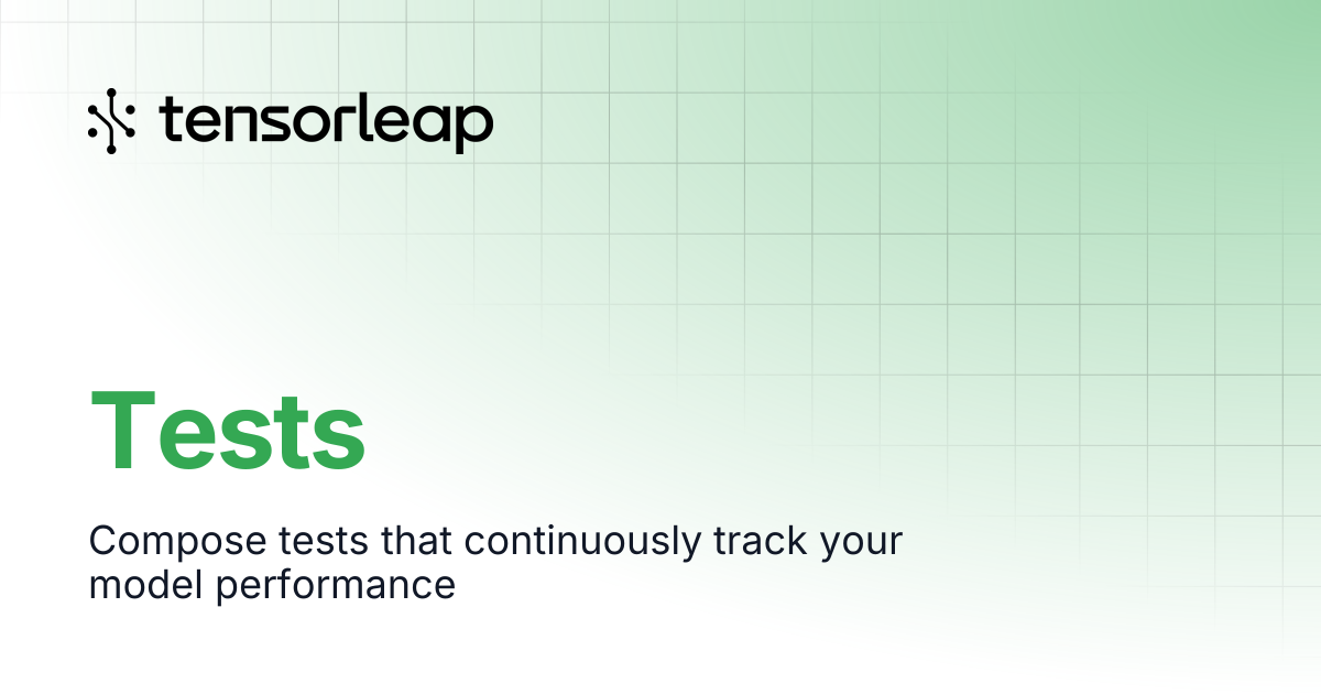 Tests | Tensorleap Docs